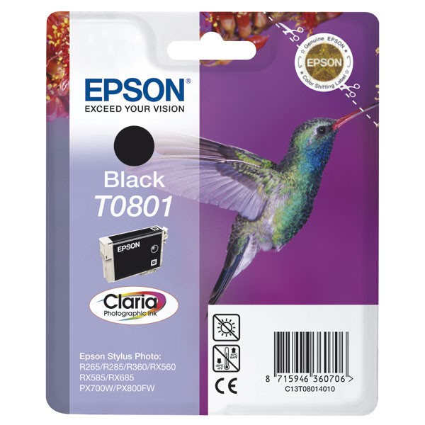Μελάνι Epson C13T08014010 Black Original