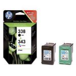 Original Μελάνι HP SD449EE  HP 338 Black/343 Tri-color 2-pack