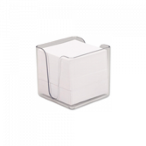 Κύβος Φυλ. σημειώσεων σε πλαστική θήκη λευκά 167β