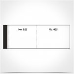 Μπλοκ Ταμείου με απόκομμα & Αρίθμηση (λαχνοί) 156