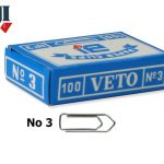 Συνδετήρες VETO No 3 100τεμ