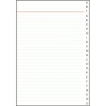 Φυλλάδα Ριγέ με Ευρετήριο 581