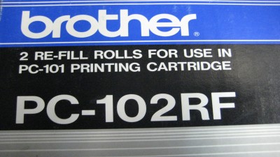 BROTHER PC-102RF BLACK THERMAL TRANSFER RIBBON ΣΥΣΚ. 2 ΤΕΜ.