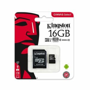 Kingston memory card microSDHC Canvas Select (16GB | class 10 | UHS-I | 80 MB/s) + adapter