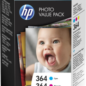 ORIGINAL HP 364 MULTIPACK CMY + 50 SHEETS/10X15 T9D88EE