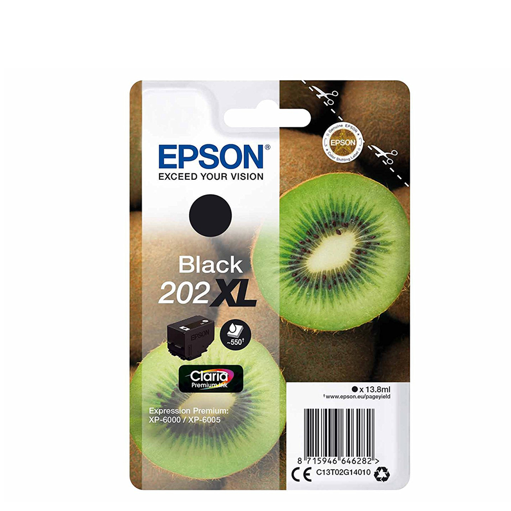 ORIGINAL Epson Μελάνι Inkjet 202XL Black (C13T02G14010)