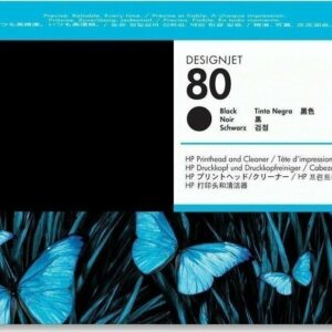 Original HP 80 Black/Cleaner Printhead (C4820A)