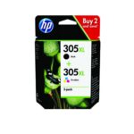 Original HP 305XL Black/Tri-Color Combo pack (6ZA94AE)
