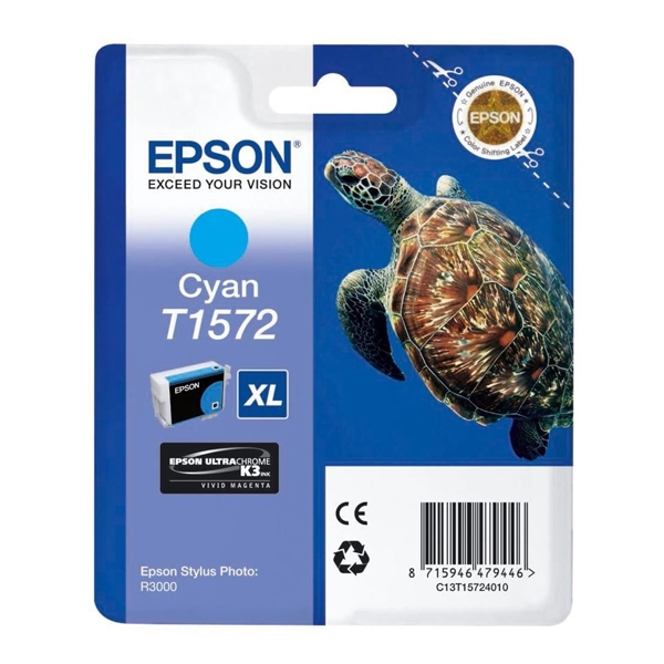 ORIGINAL Epson Μελάνι Inkjet T1572 XL Cyan (T15724010)
