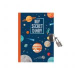 Legami Milano Σημειωματάριο My Secret Diary με Λευκές Σελίδες και Λουκέτο Planets Ημερολόγιο με Κλειδαριά (DIA0012)