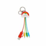 LEGAMI ΚΑΛΩΔΙΟ ΦΟΡΤΙΣΗΣ ΠΟΛΛΑΠΛΟ LINK UP MULTIPLE CHARGING CABLE - RAINBOW (ΟΥΡΑΝΙΟ ΤΟΞΟ) UCC0013