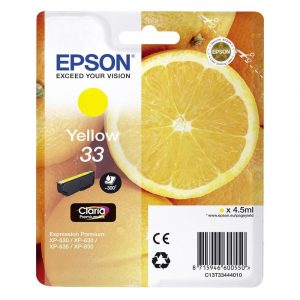 ORIGINAL Epson Μελάνι Inkjet Series 33 Yellow (C13T33444012)