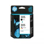 Original HP Μελάνι Inkjet 305 2-Pack Black/Color (6ZD17AE) (HP6ZD17AE)
