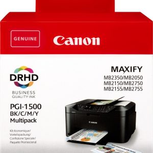 Canon PGI-1500 Πακέτο 4 Μελανιών Εκτυπωτή InkJet Κίτρινο / Κυανό / Ματζέντα / Μαύρο (9218B006)