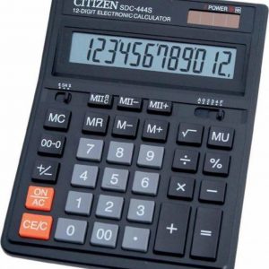 Citizen Αριθμομηχανή SDC-444S 12 Ψηφίων σε Μαύρο Χρώμα