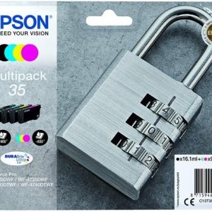 Epson 35 Πακέτο 4 Μελανιών Εκτυπωτή InkJet Κίτρινο / Κυανό / Ματζέντα / Μαύρο (C13T35864010)