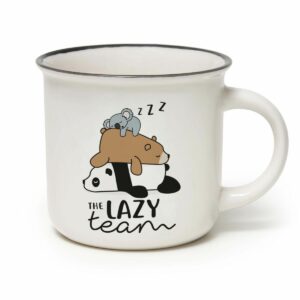 Legami Milano The Lazy Team Κούπα από Πορσελάνη Λευκή 350ml CUP0018