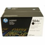 Original HP 504X Multipack Toner Laser Εκτυπωτή Μαύρο High Yield 2τμχ (CE250XD)