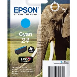 ORIGINAL Μελάνι Epson 24 Cyan C13T24224012