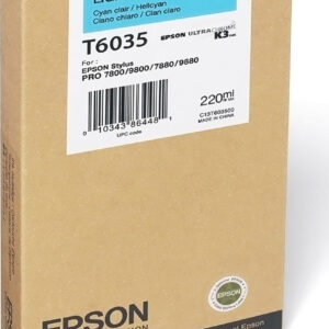 Epson T6035 Μελάνι Εκτυπωτή InkJet Ανοιχτό Κυανό (C13T603500)