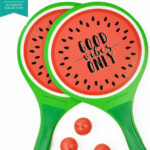 LEGAMI ΡΑΚΕΤΕΣ ΠΑΡΑΛΙΑΣ ΜΕ 3 ΜΠΑΛΑΚΙΑ BEACH RACKETS WATERMELON (ΚΑΡΠΟΥΖΙ) BR0002