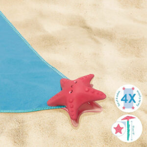 LEGAMI ΣΤΗΡΙΓΜΑΤΑ ΓΙΑ ΠΕΤΣΕΤΑ ΘΑΛΑΣΣΗΣ BEACH TOWEL ANCHOR STAKES STARFISH ΣΕΤ 4 ΤΕΜΑΧΙΩΝ BCLIP002