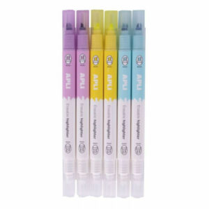 APLI ΣΕΤ ΜΑΡΚΑΔΟΡΟΙ ΥΠΟΓΡΑΜΜΙΣΗΣ ΠΟΥ ΣΒΗΝΟΥΝ APLI ERASABLE HIGHLIHTER 6TMX