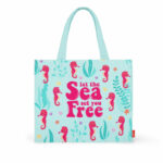 Legami Beach Bag Υφασμάτινη Τσάντα Θαλάσσης Seahorse (BBAG0001)