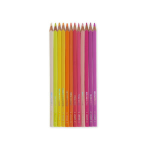 LEGAMI ΞΥΛΟΜΠΟΓΙΕΣ SET OF 12 COLOURING PENCILS - LIVE COLOURFULLY SUNSET PALETTE EV0001