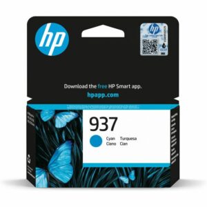 ORIGINAL HP 937 Cyan Original Ink Cartridge (4S6W2NE) 800 Pages