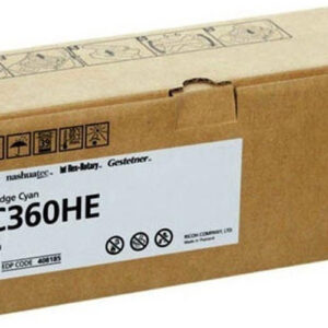 Ricoh SP C360HE Toner Laser Εκτυπωτή Κυανό High Capacity 5000 Σελίδων (408185)