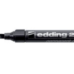 Μεταλλικός μαρκαδόρος ανεξίτηλος επαναγεμιζόμενος με πλακέ μύτη πάχους 1mm-5mm edding e-2200C Μαύρο