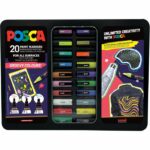 Posca Metal Box Groovy Colours   Σετ 20 Τεμ