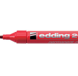 Μεταλλικος μαρκαδορος ανεξιτηλος επαναγεμιζομενος με στρογγυλη μυτη παχους 1,5mm-3mm edding e-2000C Κοκκινο