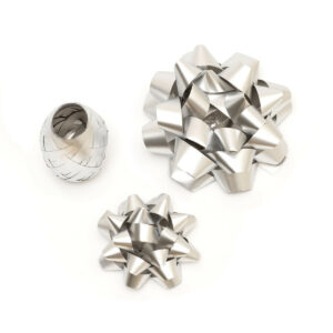 LEGAMI BOWS AND RIBBON Σετ Φιόγκοι Και Κορδέλα Ασημένιο BAR0008