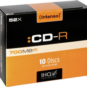 1x10 Intenso CD-R 80 / 700MB 52x Speed, Slimcase