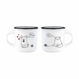 LEGAMI ΣΕΤ ΜΕ 2 ΚΟΥΠΕΣ ESPRESSO FOR TWO - DOG & CAT  (MM0009)