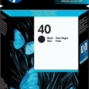 HP 40 Black Γνήσιο Μελάνι Εκτυπωτή InkJet Μαύρο (51640AE)