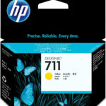 HP 711 Γνήσιο Μελάνι Εκτυπωτή InkJet Κίτρινο (CZ132A)