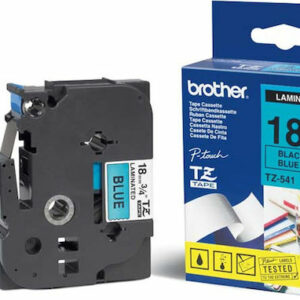 Brother Ταινία Ετικετογράφου 8m x 18mm σε Μπλε Χρώμα (TZE-541)