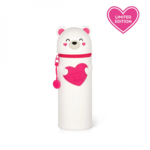 LEGAMI ΚΑΣΕΤΙΝΑ - ΜΟΛΥΒΟΘΗΚΗ SOFT SILICON PENCIL CASE 2 IN 1 KAWAII - WHITE BEAR (KA0019)