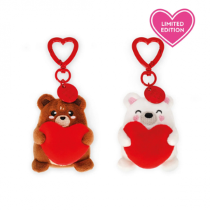 LEGAMI ΣΕΤ 2 ΛΟΥΤΡΙΝΑ ΜΠΡΕΛΟΚ KEY RINGS WITH A STUFFED TOY SUPER SOFT - TINY (SPK0001)