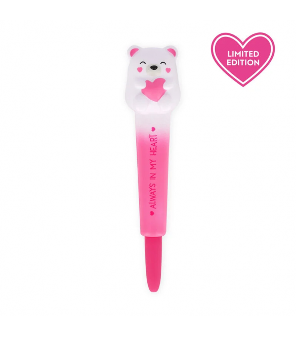 LEGAMI SQUISHY ΣΤΥΛΟ GEL PEN 1.0mm - SQUEEZIES - WHITE BEAR (SQP0006)