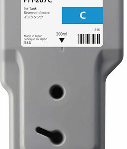 Canon PFI-207 Γνήσιο Μελάνι Εκτυπωτή InkJet Κυανό (8790B001)