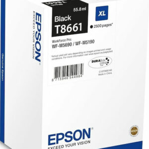 Epson T8661XL Γνήσιο Μελάνι Εκτυπωτή InkJet Μαύρο (C13T866140)