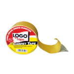 Logo Carpet(Μοκετών) Αυτοκόλλητη Ταινία Διπλής Όψης Λευκή 50mmx5m