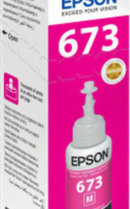 Epson 673 Γνήσιο Μελάνι Εκτυπωτή InkJet Ματζέντα (C13T67334A)