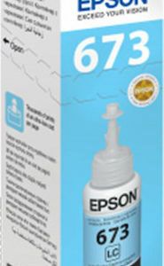 Epson 673 Γνήσιο Μελάνι Εκτυπωτή InkJet Ανοιχτό Κυανό (C13T67354A)