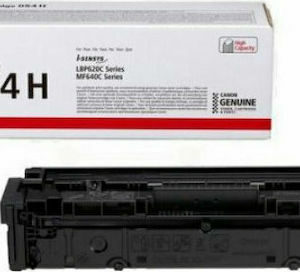 Canon 054H Γνήσιο Toner Laser Εκτυπωτή Ματζέντα High Capacity 2300 Σελίδων (3026C002)