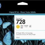 HP 728 Γνήσιο Μελάνι Εκτυπωτή InkJet Κίτρινο (F9J65A)